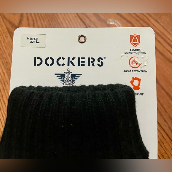 NWT Men’s Dockers Gloves Black size Large - Picture 2 of 6